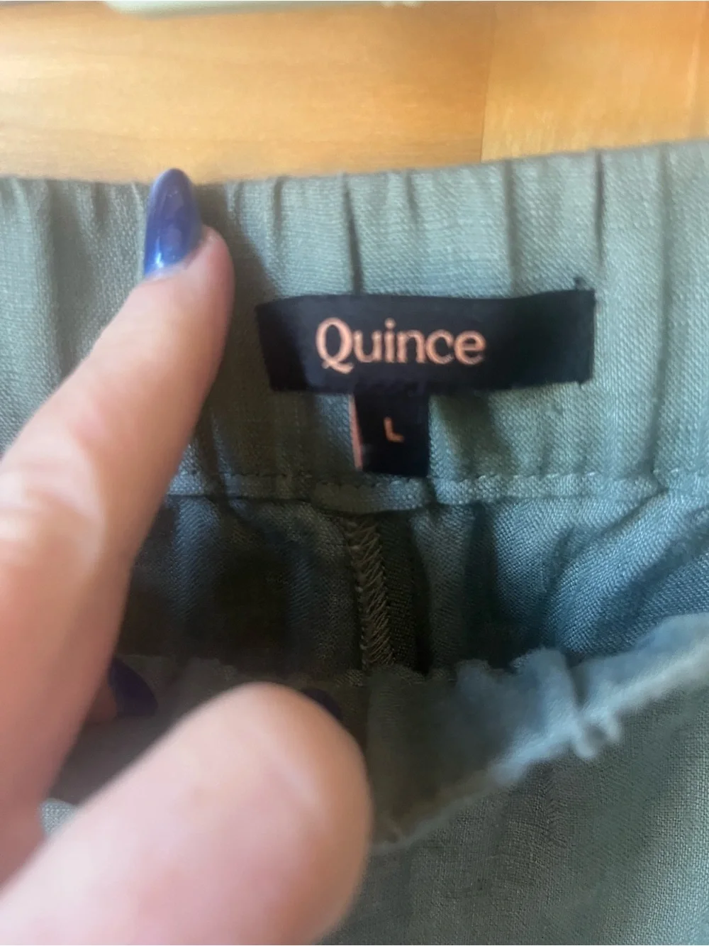 Quince Tapered Linen Pant, L